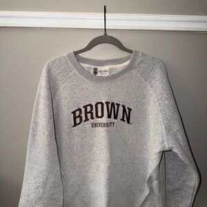 Brown University Gray Crewneck Sweatshirt. Unisex
